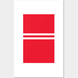 Sunderland AFC Red & White Colours Bar Design Posters and Art